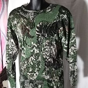 Animal print sweater